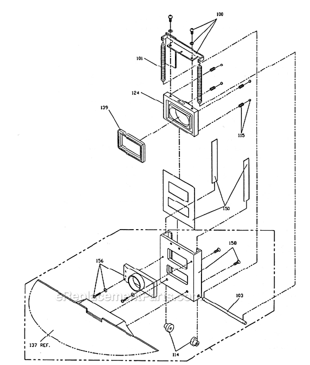 Page E Diagram and Parts List for SUPERNOVA 1200PSN EDIC Carpet Cleaner