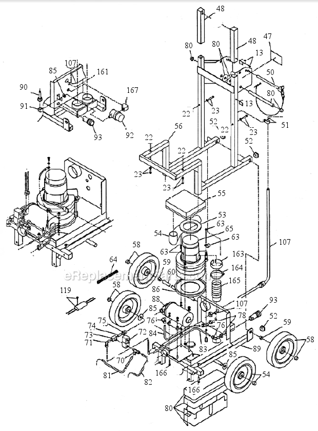 Page C Diagram and Parts List for SUPERNOVA 700PSN EDIC Carpet Cleaner
