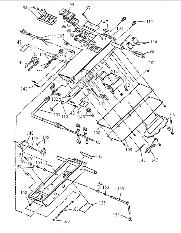 Page D Diagram and Parts List for SUPERNOVA 700PSN EDIC Carpet Cleaner