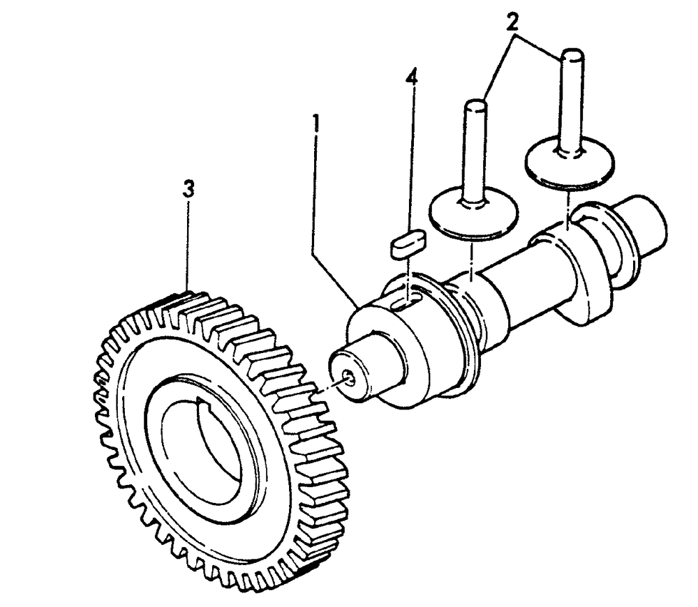 Camshaft Diagram and Parts List for EG-2300 01001 - 03371 Echo Generator