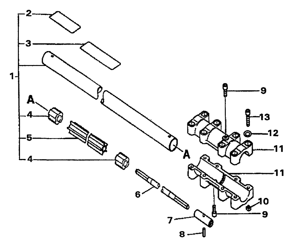 Extension Diagram and Parts List for SRS-2100  Echo Pole Saw
