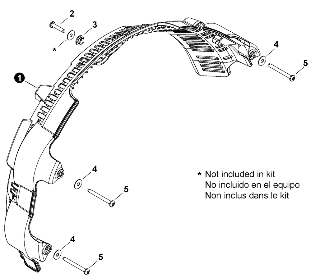 9001054 Leaf Guard Kit Diagram and Parts List for 9001054  Echo Leaf Blower / Vacuum