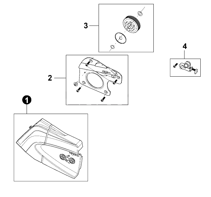 Sprocket Kit And Guards Diagram and Parts List for DCS-5000 401CSR000001 - 401CSR999999 Echo Charger
