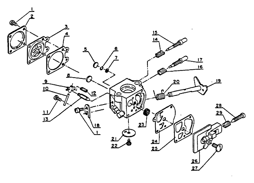 Carburetor Diagram and Parts List for PB-300E 0049617 - 9999999 Echo Leaf Blower / Vacuum