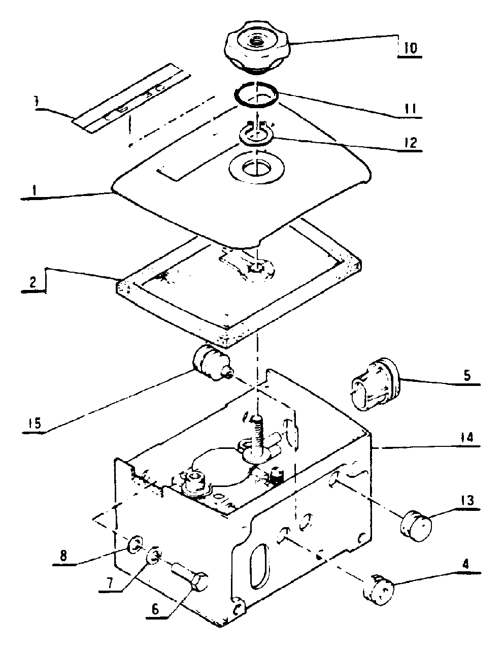 Air Cleaner Diagram and Parts List for CS-301 00001000 - 02001000 Echo Chainsaw