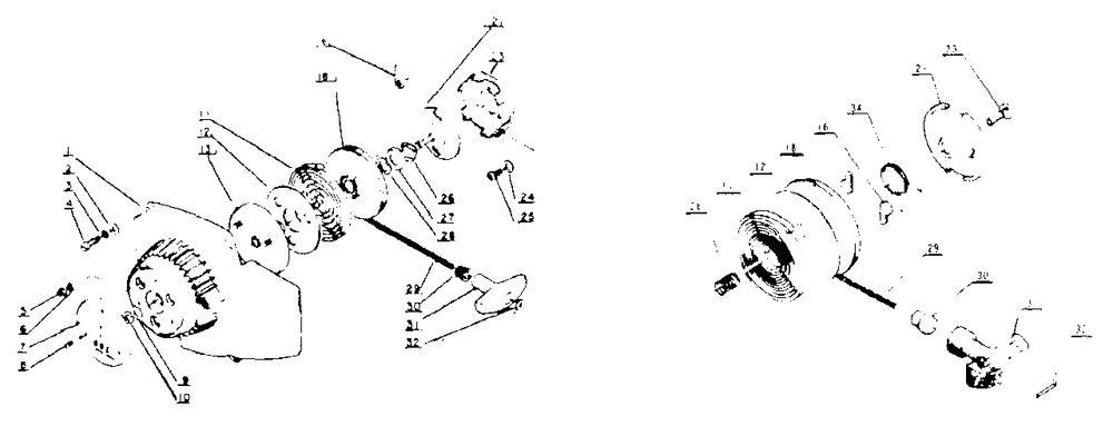 Starter Diagram and Parts List for CS-60S 001001 - 059500 Echo Chainsaw