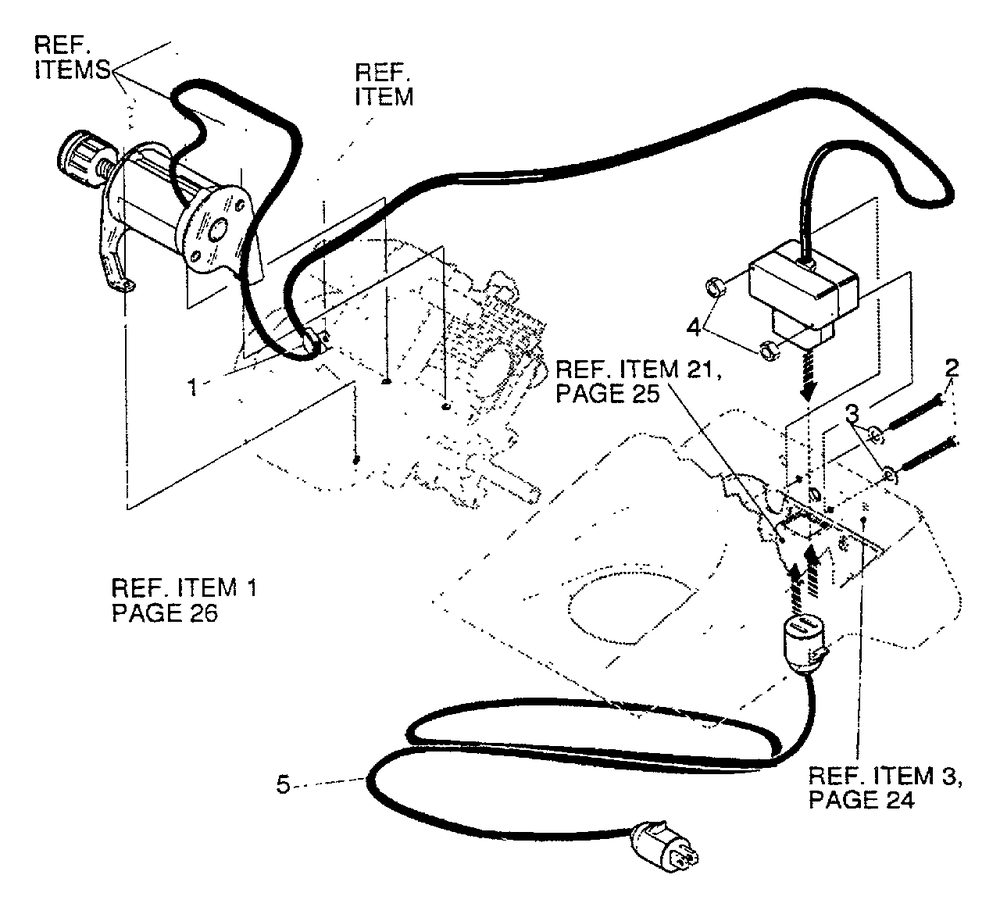 Electric Starter (St4500e Only) Diagram and Parts List for ST-4500E 5001181329934 - 5001999999999 Echo Snow Blower