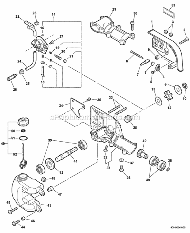 Gear_Case_Auto-Oiler Diagram and Parts List for 99944200532  Echo Pole Saw