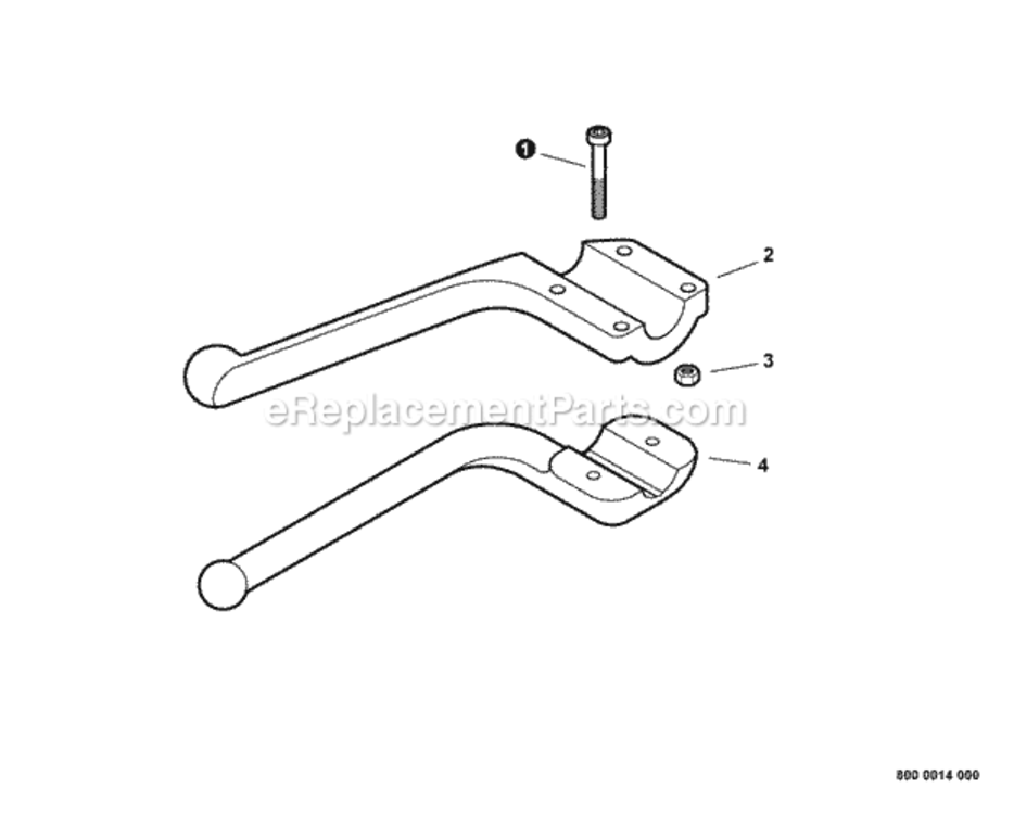 Barrier_Bars Diagram and Parts List for 99944200600  Echo Brush Cutter