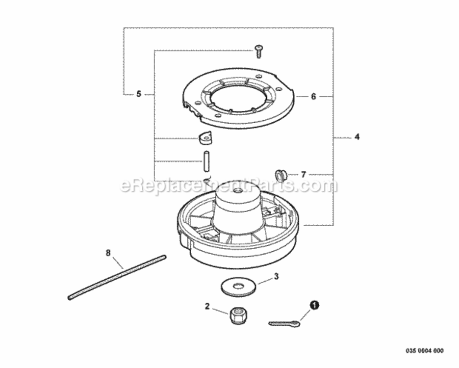Rapid_Loader_Head Diagram and Parts List for 99944200610  Echo Trimmer
