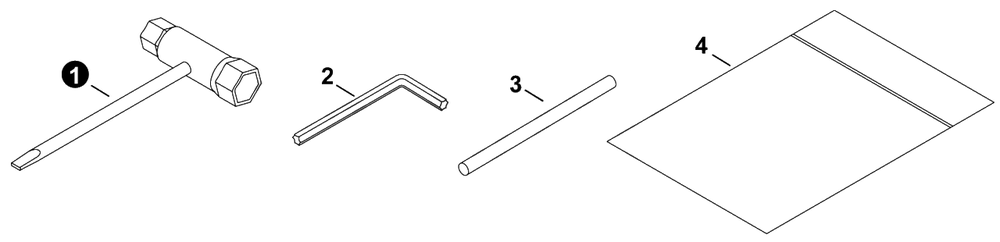 Tools Diagram and Parts List for SRM-520ES-U U70926001001 - U70926999999 Echo Brush Cutter