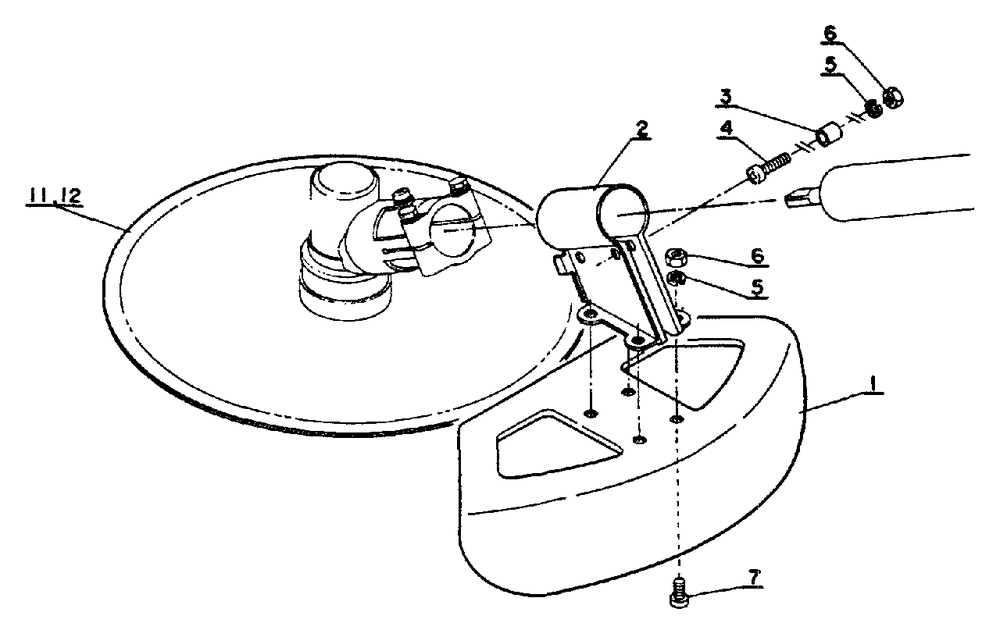 Shield Diagram and Parts List for SRM-202 FA Version Echo Trimmer