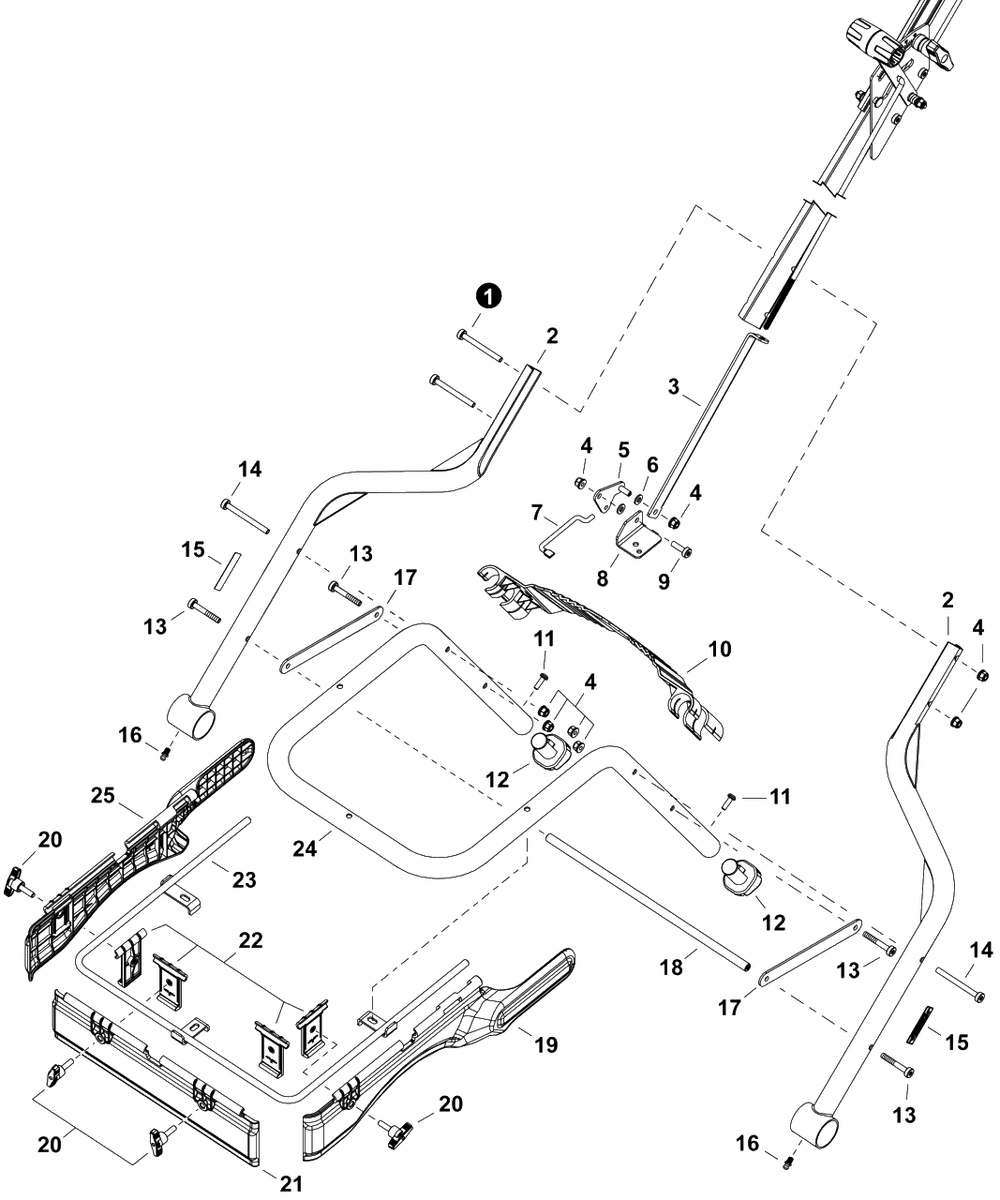 Frame - Lower Diagram and Parts List for RB-85W N31100001001 - N31100999999 Echo Spreader