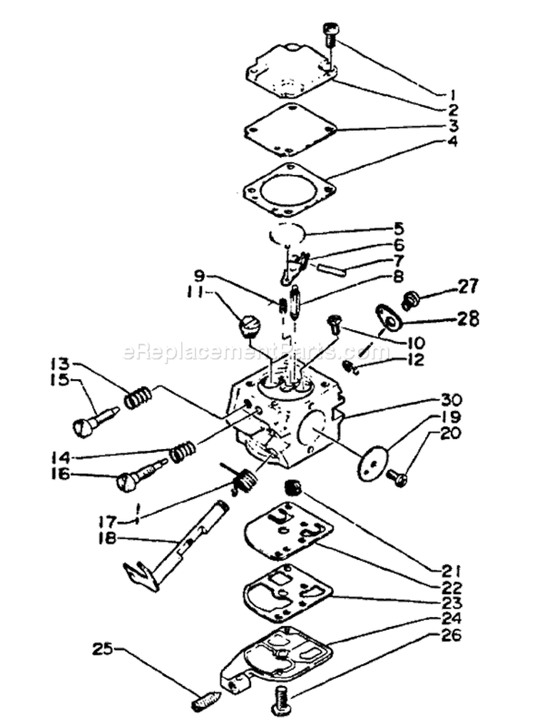 Page A Diagram and Parts List for CS-280E 0000001 - 0055489 Echo Chainsaw