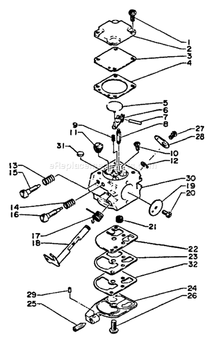 Page A Diagram and Parts List for CS-290EVL 0000001 - 0008580 Echo Chainsaw