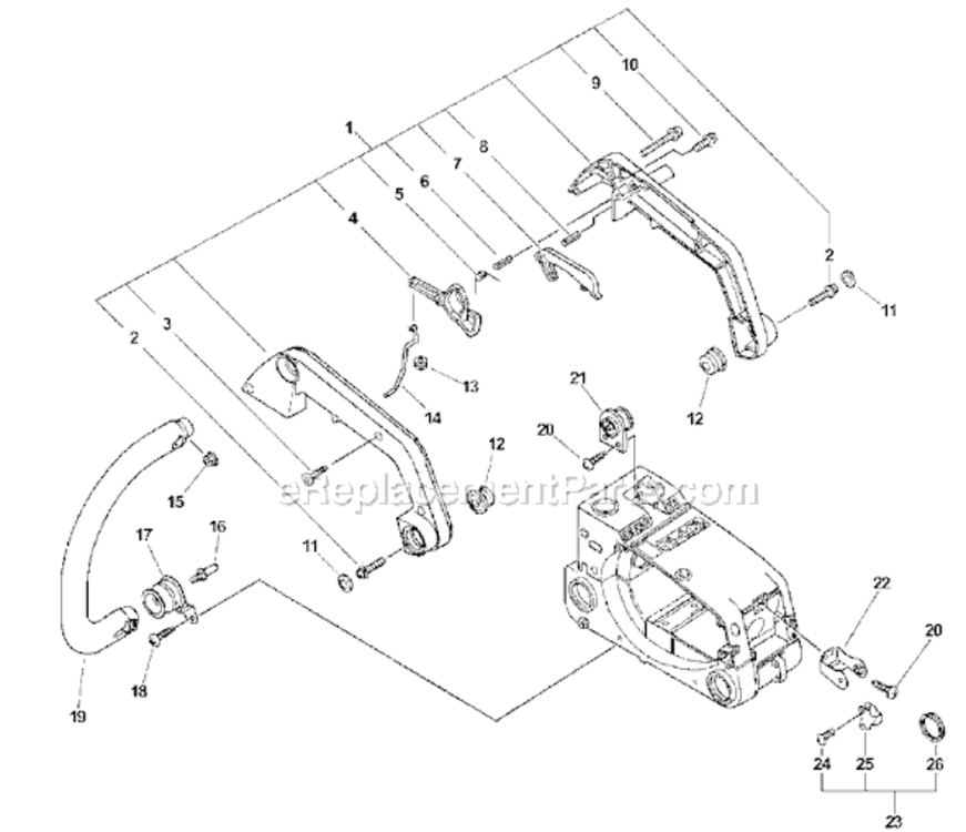Page G Diagram and Parts List for CS-3000 Type 1 After S/N 001001 Echo Chainsaw
