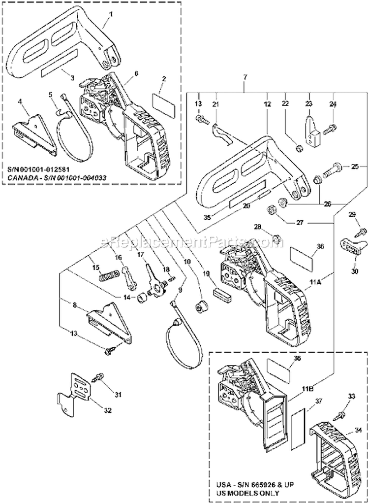 Part Location Diagram of 90023804020 Echo Screw 4x20