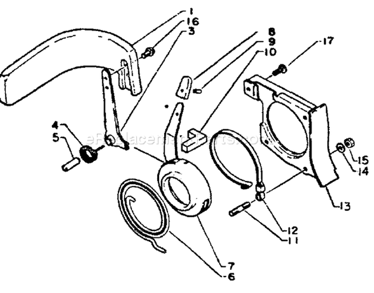Page B Diagram and Parts List for CS-300EVL  Echo Chainsaw
