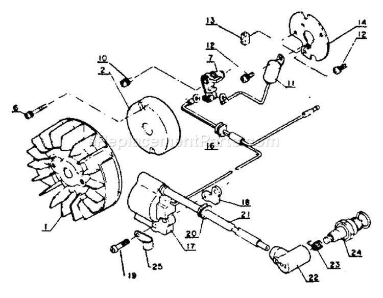 Page J Diagram and Parts List for CS-302S 17501 - 30500 Echo Chainsaw