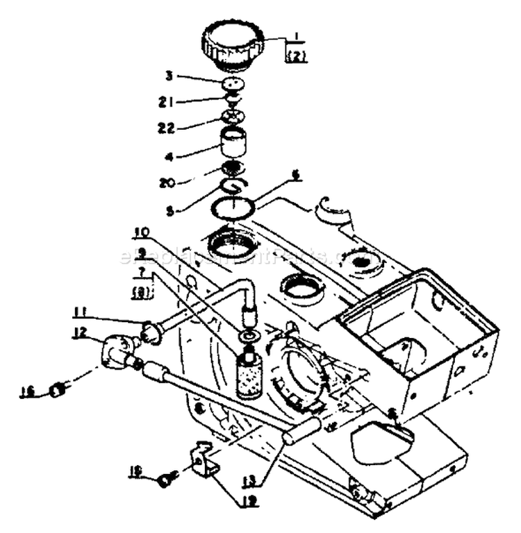 Page G Diagram and Parts List for CS-302S 17501 - 30500 Echo Chainsaw