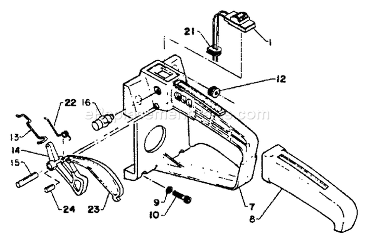 Page I Diagram and Parts List for CS-302S 17501 - 30500 Echo Chainsaw