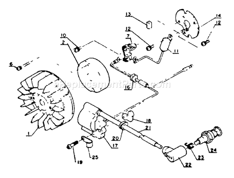 Page J Diagram and Parts List for CS-302S 30501 - 64670 Echo Chainsaw