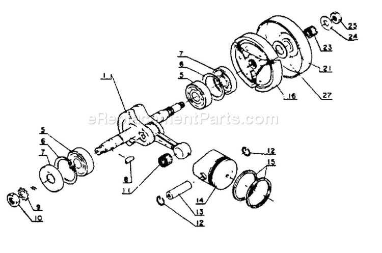 Page C Diagram and Parts List for CS-302S 30501 - 64670 Echo Chainsaw