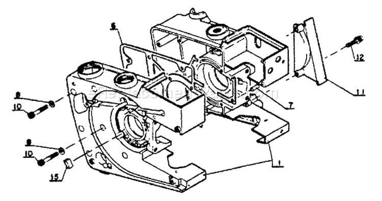 Page D Diagram and Parts List for CS-302S 30501 - 64670 Echo Chainsaw