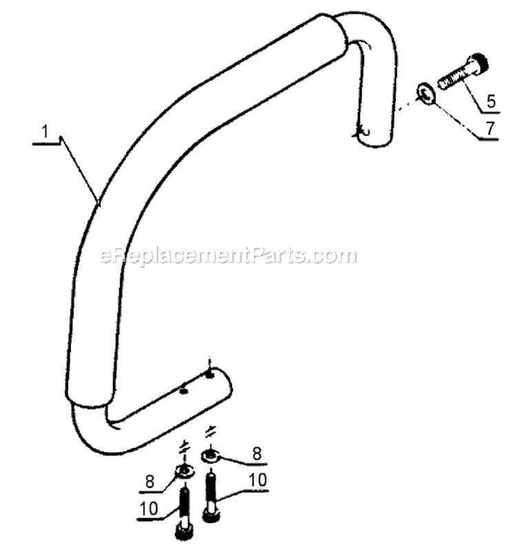 Page H Diagram and Parts List for CS-302S Before S/N 17500 Echo Chainsaw