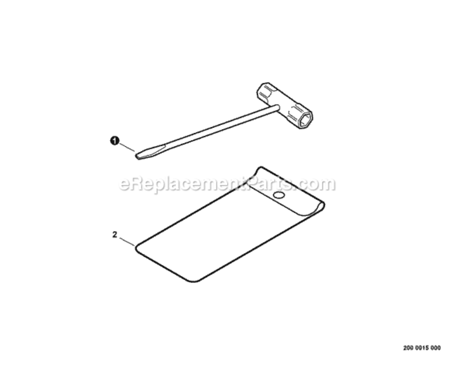 Tools Diagram and Parts List for CS-310 C23926001001 - C23926999999 Echo Chainsaw