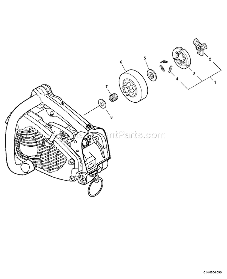 Page C Diagram and Parts List for CS-330T C04212001001 - C04212999999 Echo Chainsaw