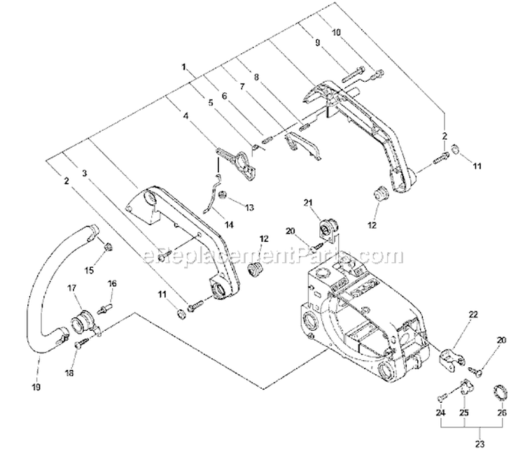 Page G Diagram and Parts List for CS-3400 Type 1 Echo Chainsaw