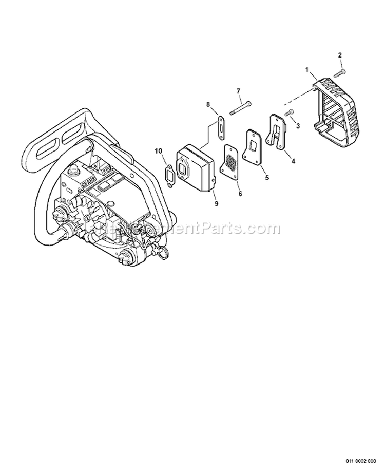 Page I Diagram and Parts List for CS-341 02001001 - 02999999 Echo Chainsaw