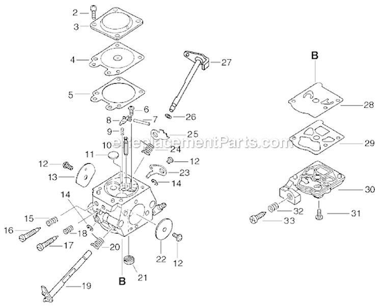 Auto-Oiler Diagram and Parts List for CS-350TES  Echo Chainsaw