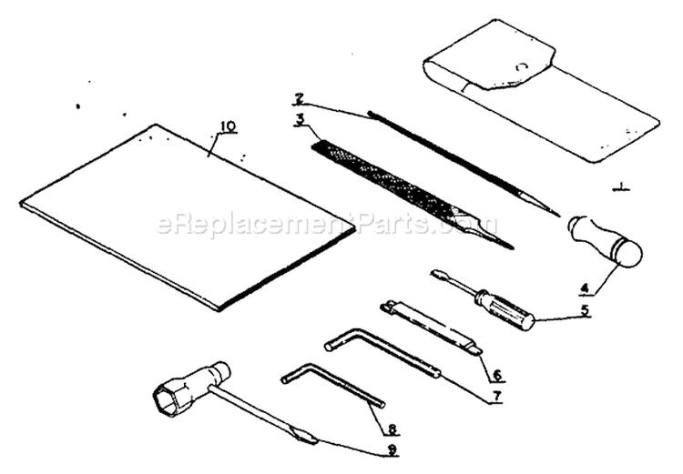 Page H Diagram and Parts List for CS-351VL  Echo Chainsaw