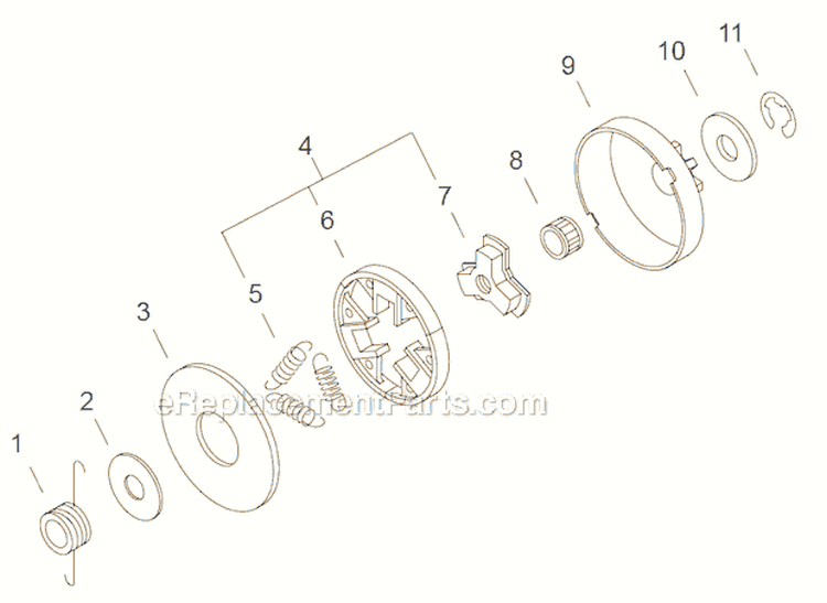 Page I Diagram and Parts List for CS-352  Echo Chainsaw