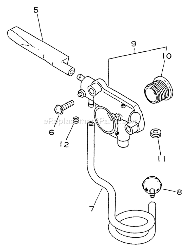 Page F Diagram and Parts List for CS-3900  Echo Chainsaw