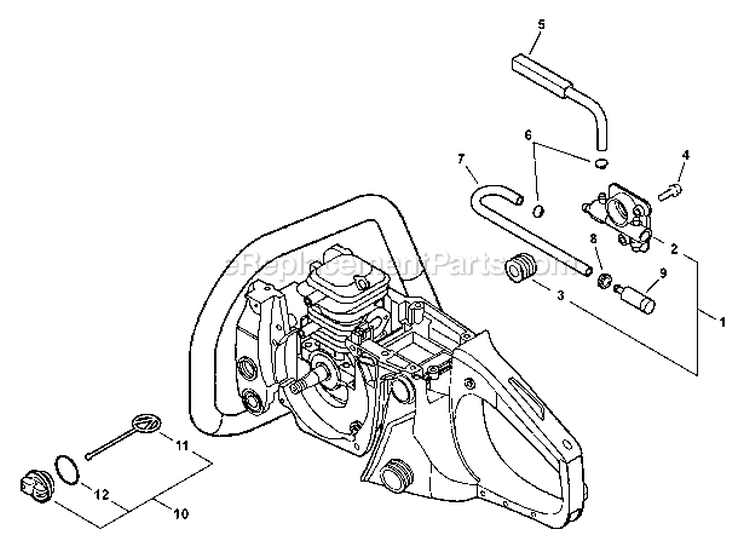 Auto-Oiler Diagram and Parts List for CS-400 C09212001001 - C09212999999 Echo Chainsaw