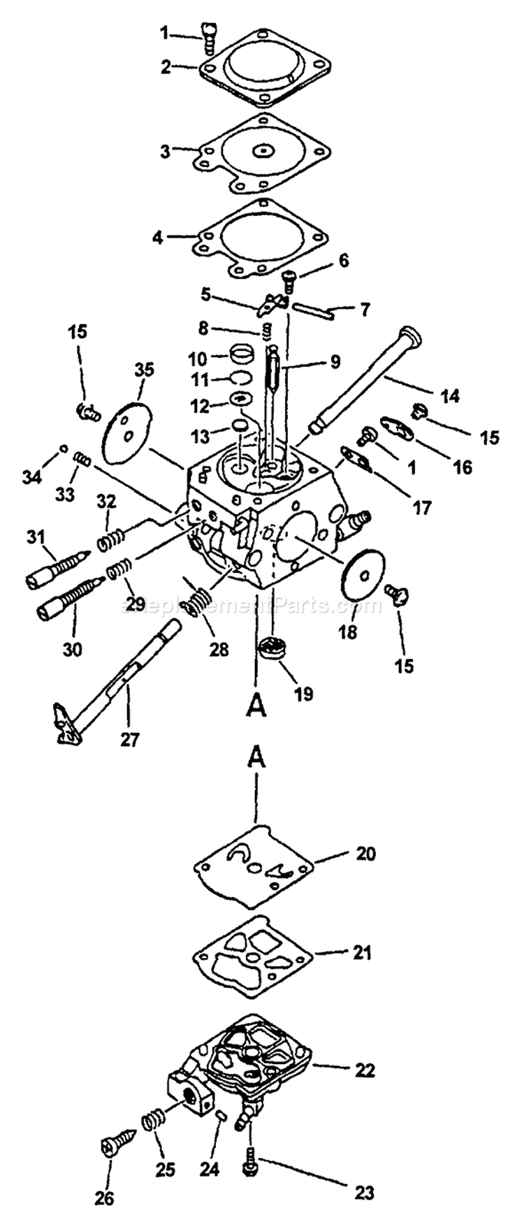 Part Location Diagram of 12312038330 Echo Needle- High Speed