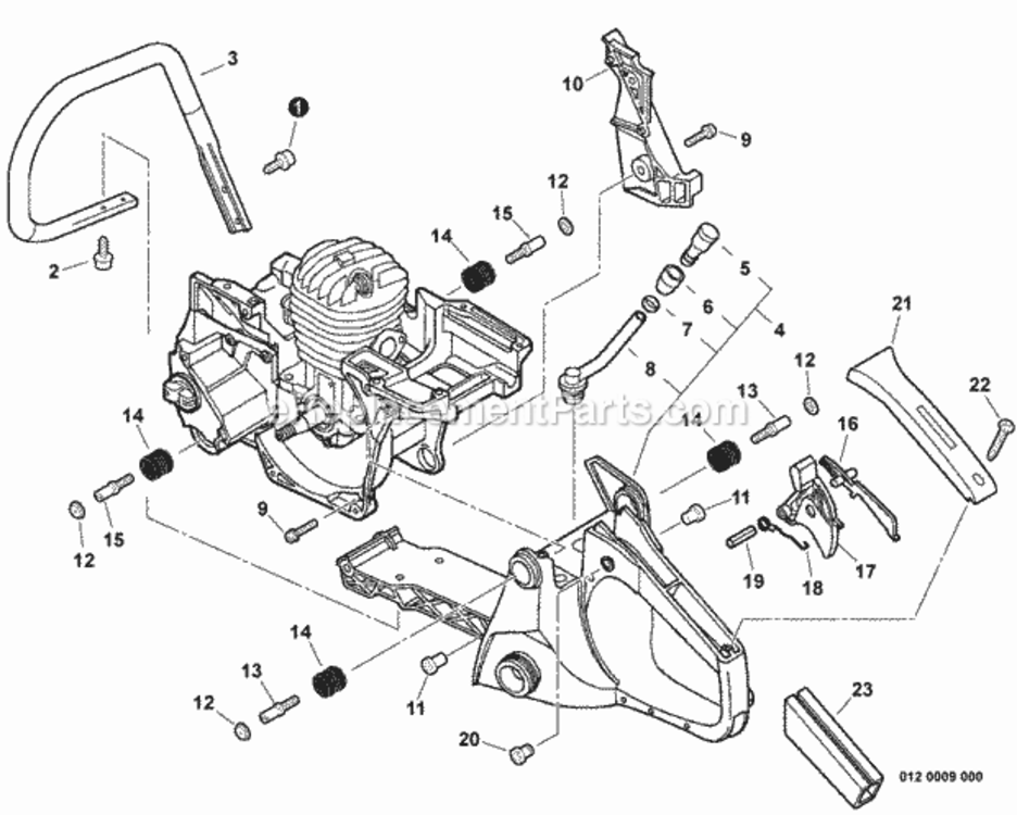 Handles_Throttle_Control Diagram and Parts List for CS-450P C06413001001 - C06413999999 Echo Chainsaw
