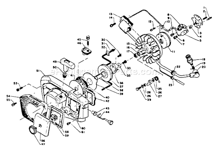 Page G Diagram and Parts List for CS-452VL 0 - 0230441 Echo Chainsaw