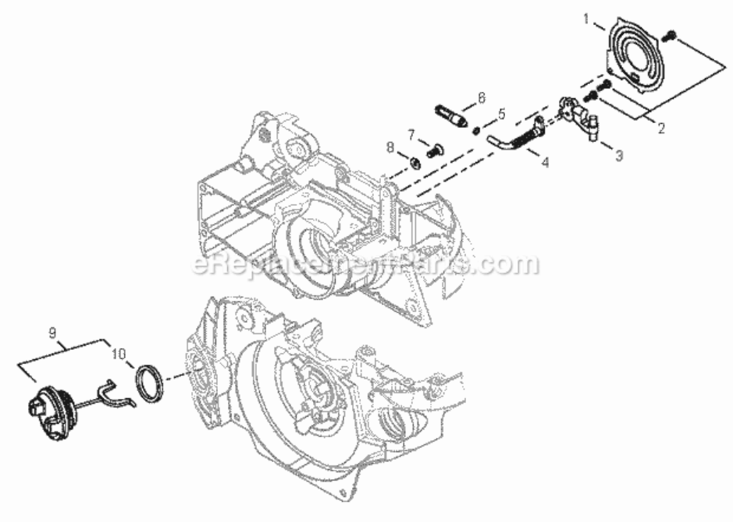 Oil_System Diagram and Parts List for CS-500P C19312001001 - C19312999999 Echo Chainsaw