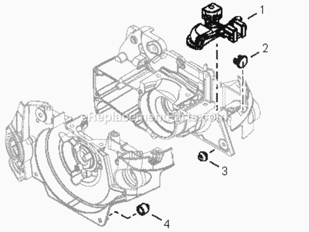 Engine_Cushions Diagram and Parts List for CS-500P C19312001001 - C19312999999 Echo Chainsaw
