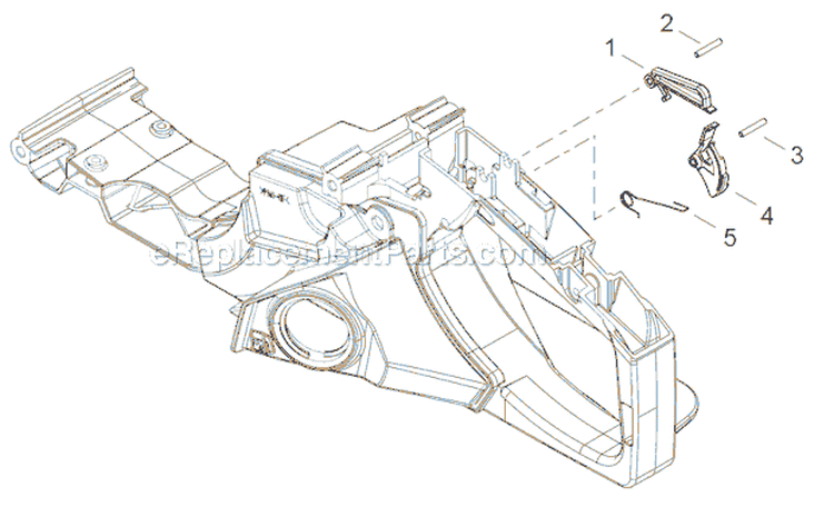 Page J Diagram and Parts List for CS-500P  Echo Chainsaw