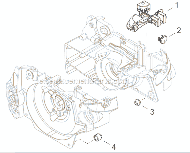 Page B Diagram and Parts List for CS-500P  Echo Chainsaw