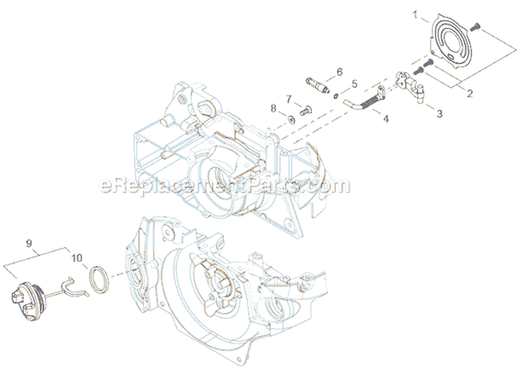 Page H Diagram and Parts List for CS-500P  Echo Chainsaw