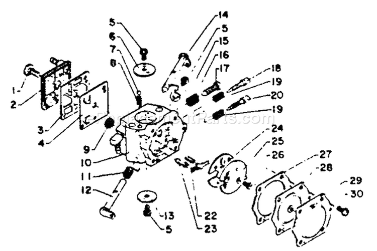 Page A Diagram and Parts List for CS-500VL 001001 - 049000 Echo Chainsaw