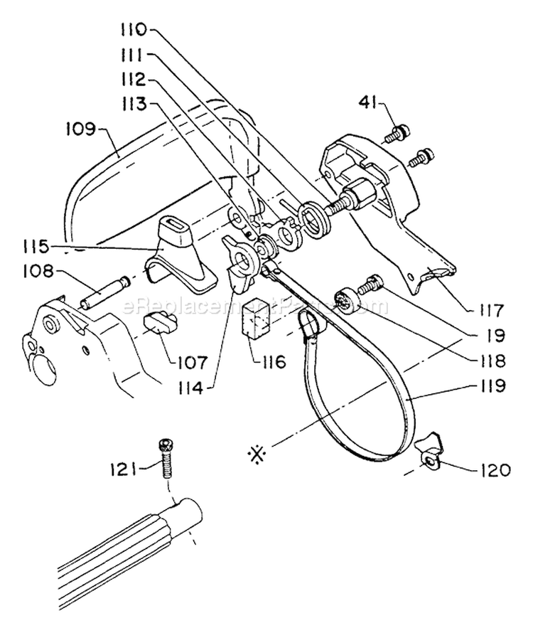 Page B Diagram and Parts List for CS-500VL 001001 - 049000 Echo Chainsaw