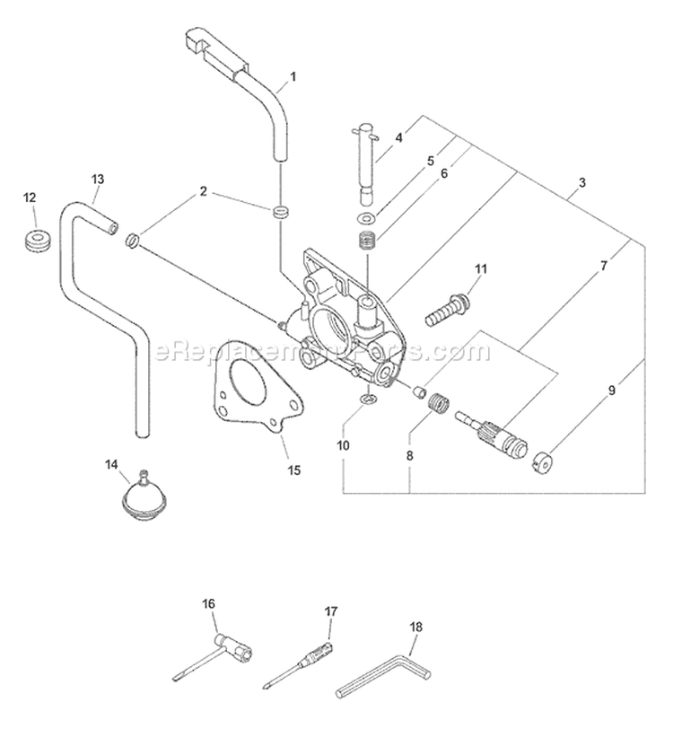 Page A Diagram and Parts List for CS-520 07002930 - 07999999 Echo Chainsaw