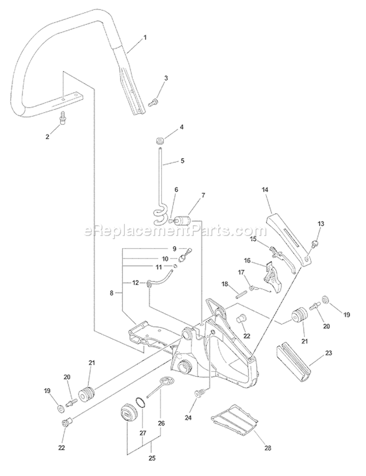 Page F Diagram and Parts List for CS-520 07002930 - 07999999 Echo Chainsaw